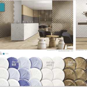 Scale Shell 307x307 Interlocking Porcelain