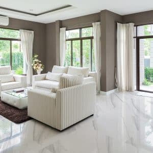 Polished Porcelain Carrara Gloss Rectified 600x600  (V3- Shade & Pattern Variations within a Batch)