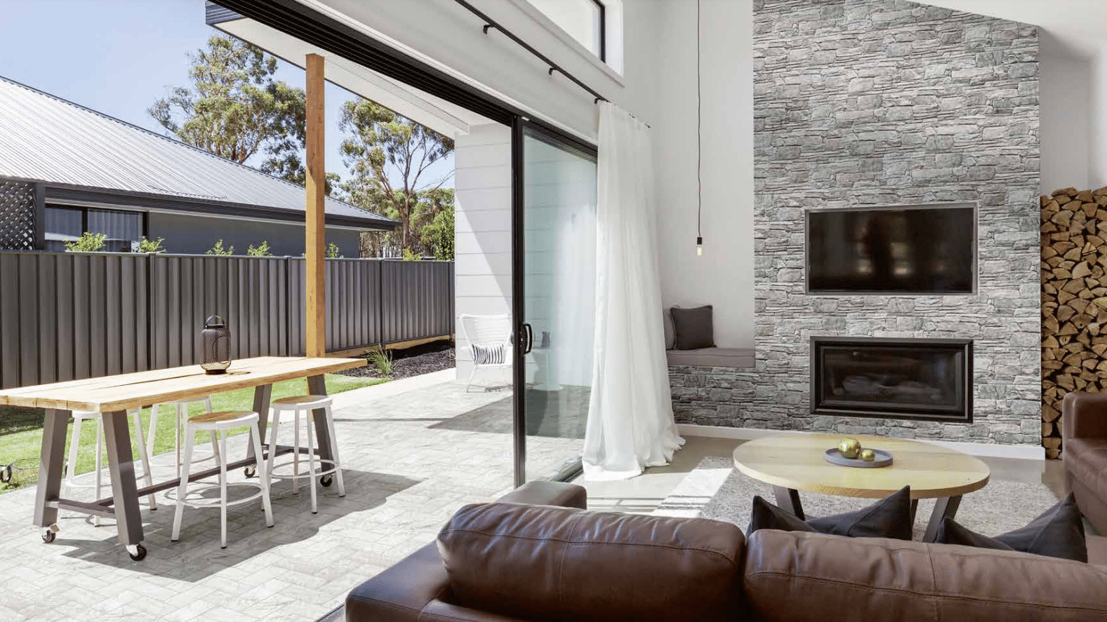 Vulcani Grigio Light Grey StackStone tile 160 X 400 Italian Made Bay