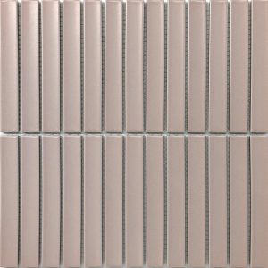 Matt pink concave mosaic